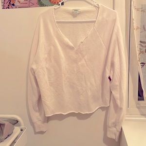 Oversized slouchy cropped sweater